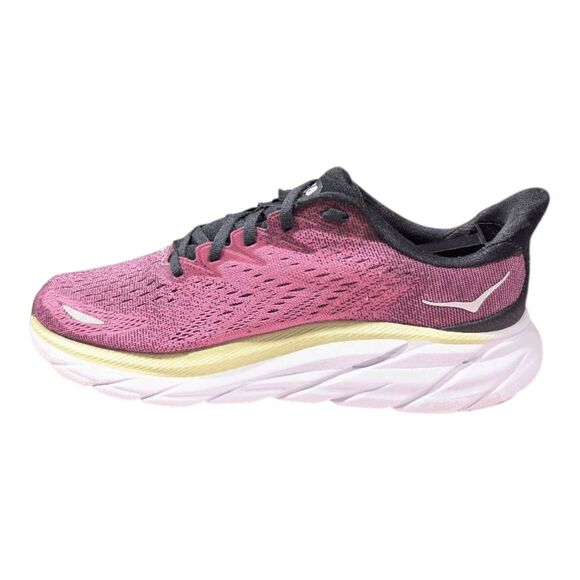 HOKA ONE ONE Clifton 8 'Ibis Rose Pink Green' Running Shoes Size 9.5B - Picture 6 of 16